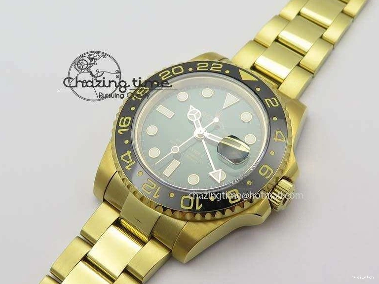 GMT-Master Bezel On Bracelet YG II Bp-Maker Green Ceramic YG A3186 116718LN Dial 1002